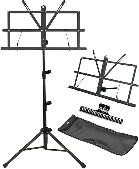 GLEAM Music Stand - 2 in 1 Dual-Use...