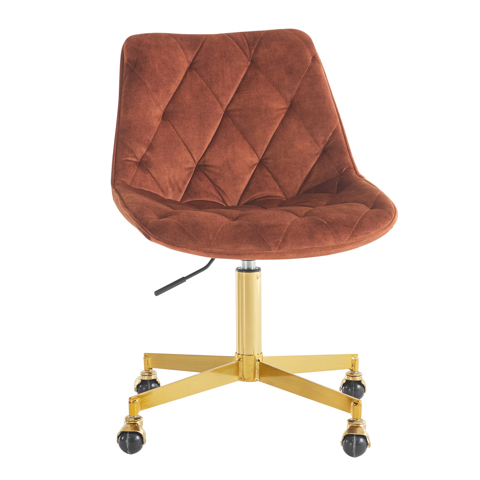 Five Stars Furniture Elegant Home Office Chair Velvet Swivel