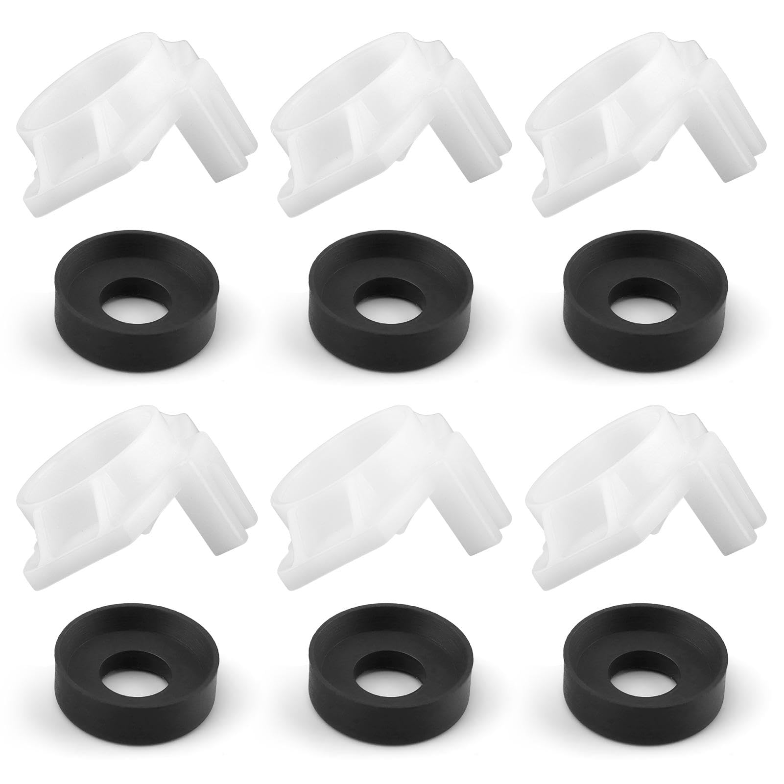 Lexziuo 4-Pack Moen 3800 Tub Spout Diverter Repair Kit – Cup Seals & Gate Valves, Rubber & Metal Replacements