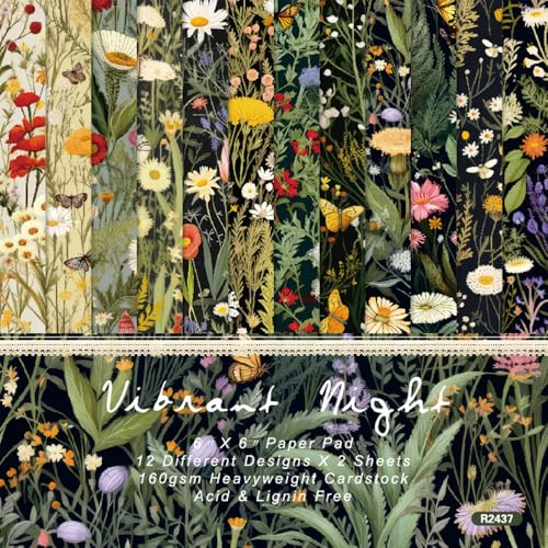 Papier scrapbooking floral et papillon 15,2 cm pour figer vos plus beaux souvenirs d'enfance