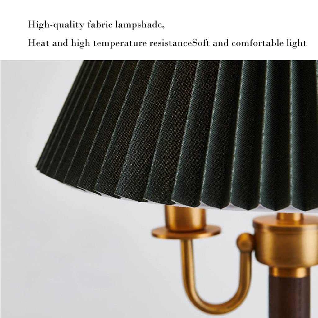 Lampa stołowa Metalowa lampa stołowa z tkaniny światło Luksusowe retro strojne lampy dzienne salon i sypialnia wystrój