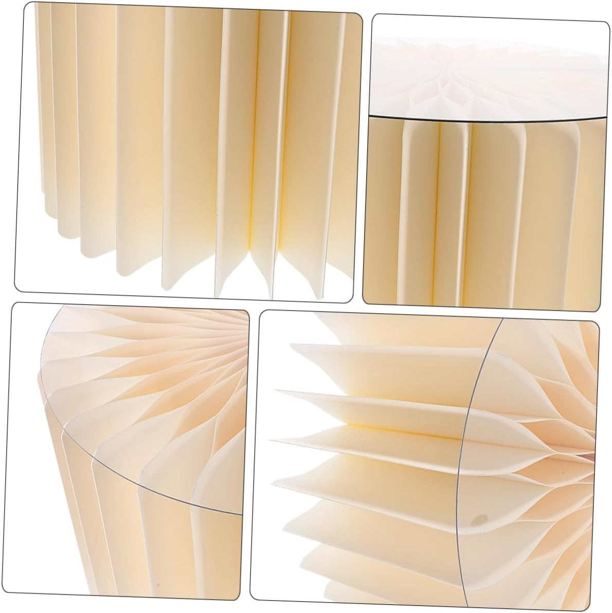 2pcs White Cylinder Cake Pedestal Stands Folding round Paper Columns Party Decoration Centerpieces for Wedding Dessert Table Display