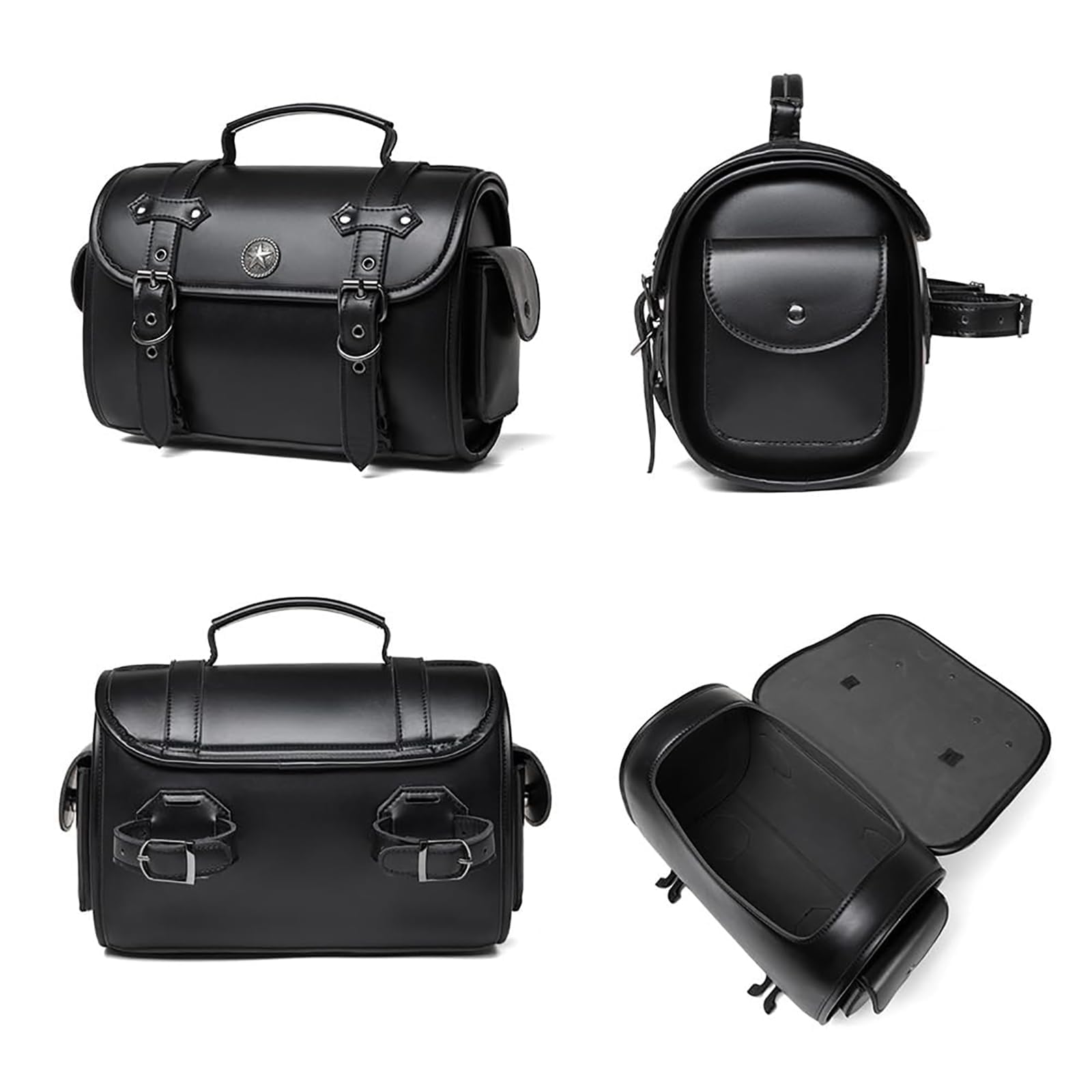 Borse Laterali Moto per Fantic Caballero Flat Track125 250 500 Rally/Scrambler 500, Impermeabile Borsa da Viaggio Borse da Sella e in Pelle, Borsa Portaoggetti per Moto Kit di Strumenti