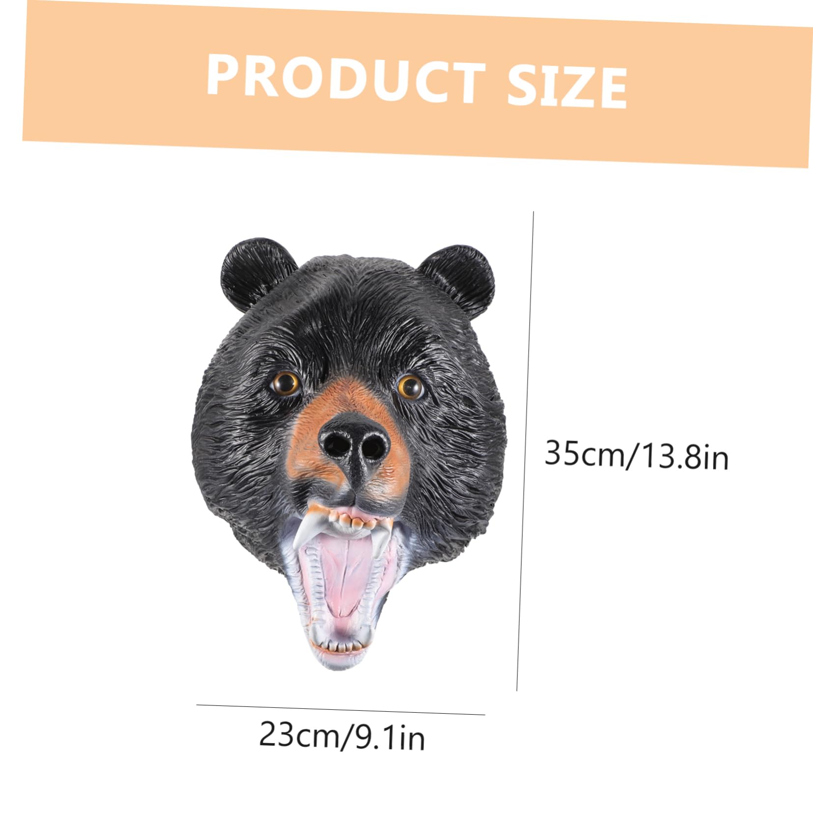 GALPADA Craftsmanship Black Bear Mask Instantly Transform into An Adorable Bear