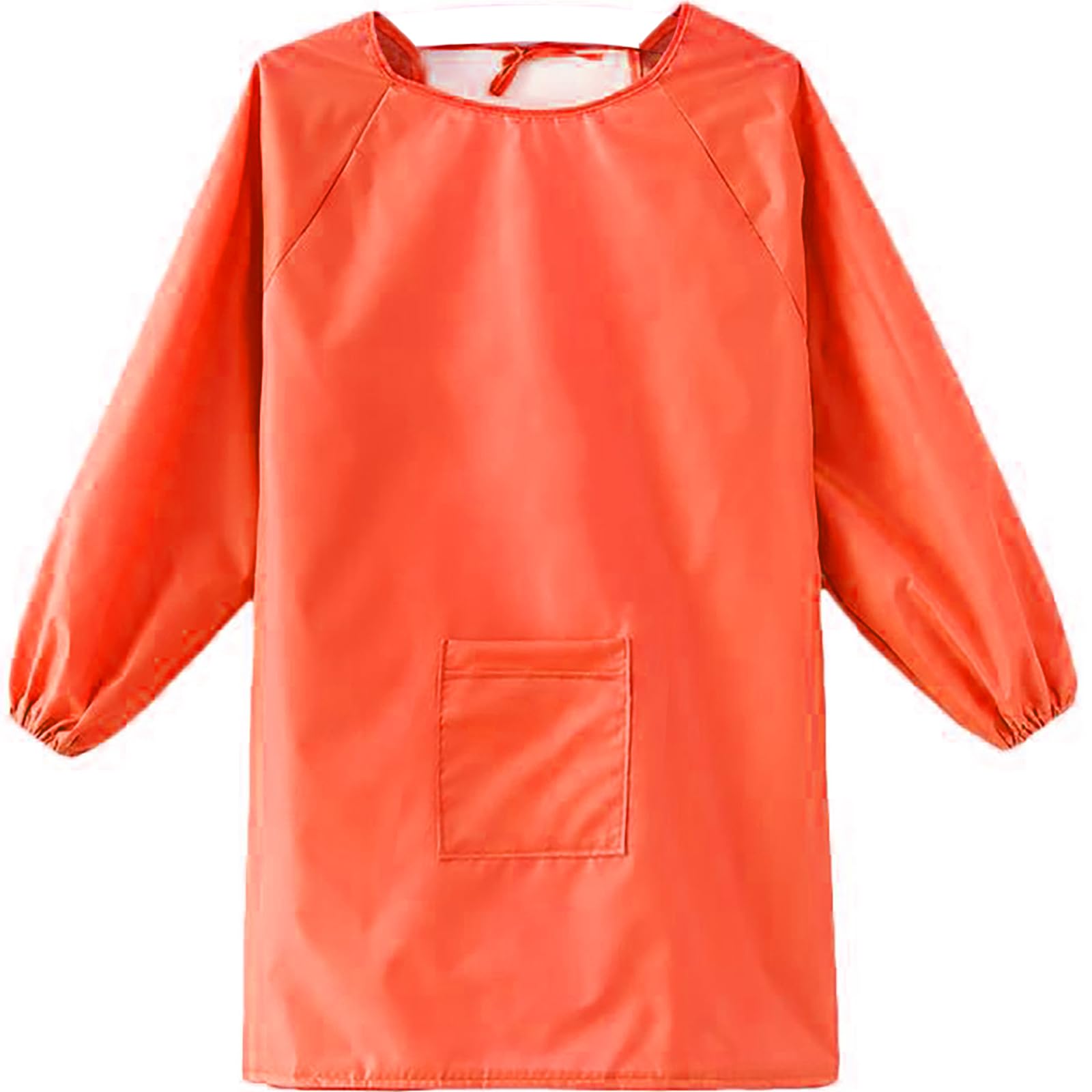 YeeHeen Art Smock Artist Painting Apron Waterproof Long Sleeve Smock with Pocket Orange XXL