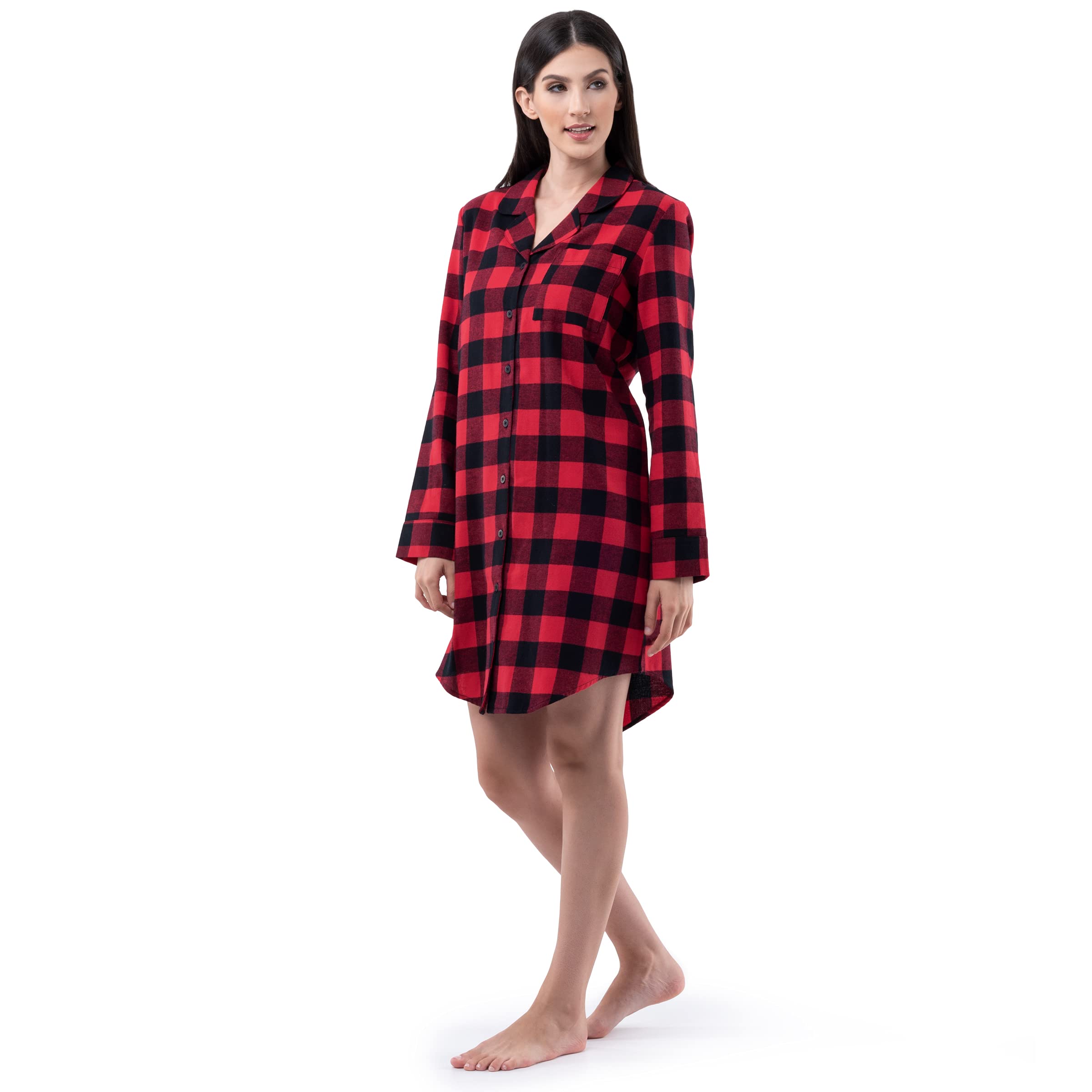 Fruit of the Loom Camisa de Franela Camisón Mujer