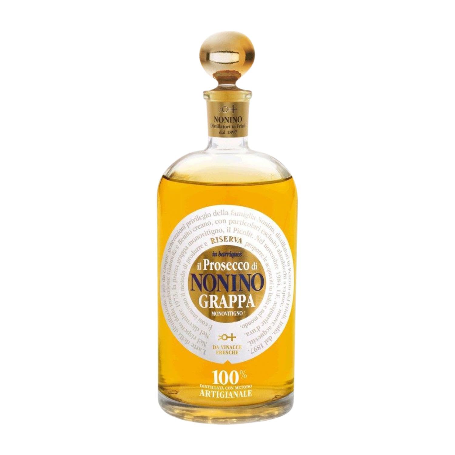 Grappa Nonino Il Prosecco Monovitigno im Barrique Gereift Glera 70 cl