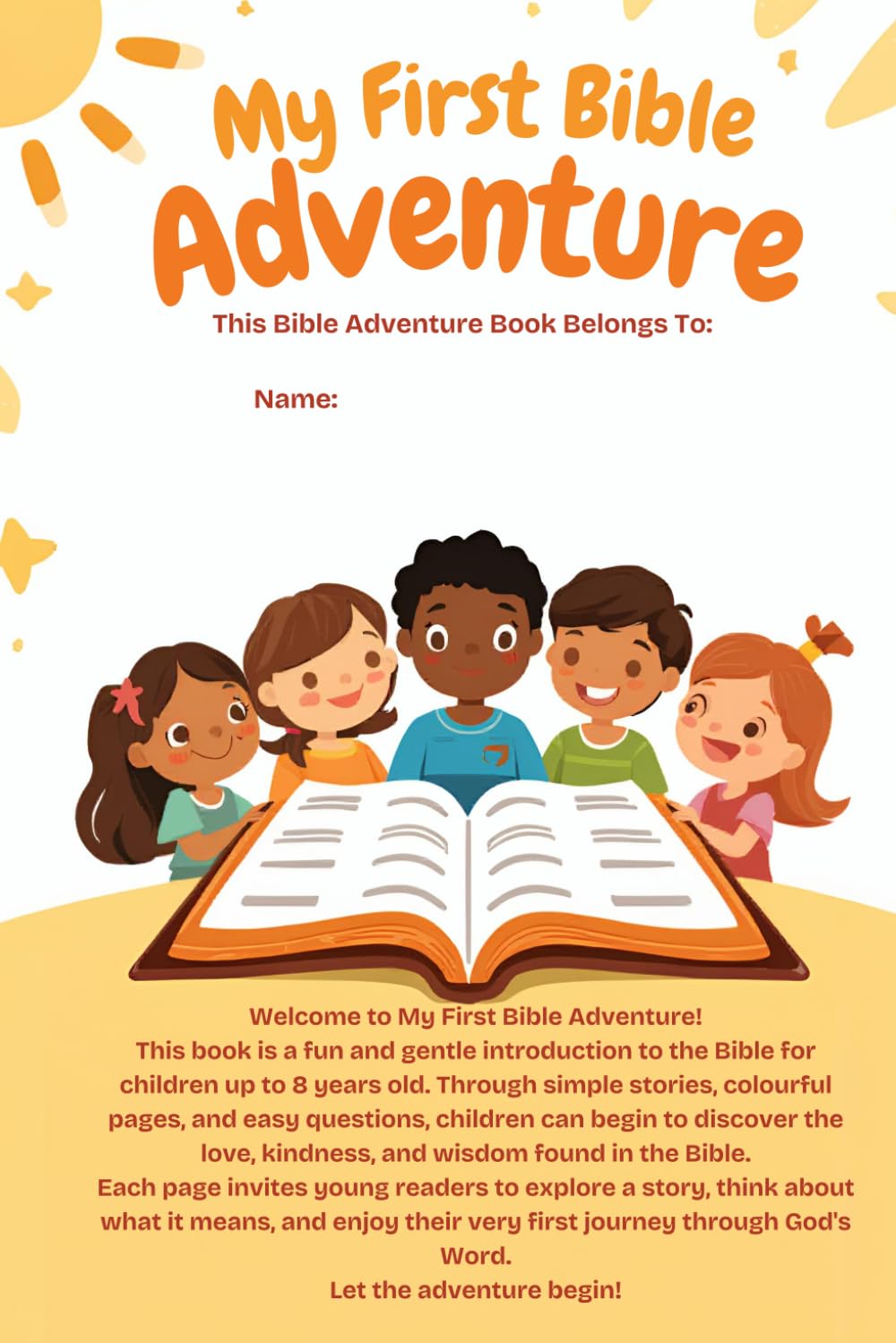 My First Bible Adventure: Bible Stories, Coloring Pages and Christian Activity Book for Kids Under 8: Simple Bible Stories, Coloring Pages and Christian Activities for Young Children
