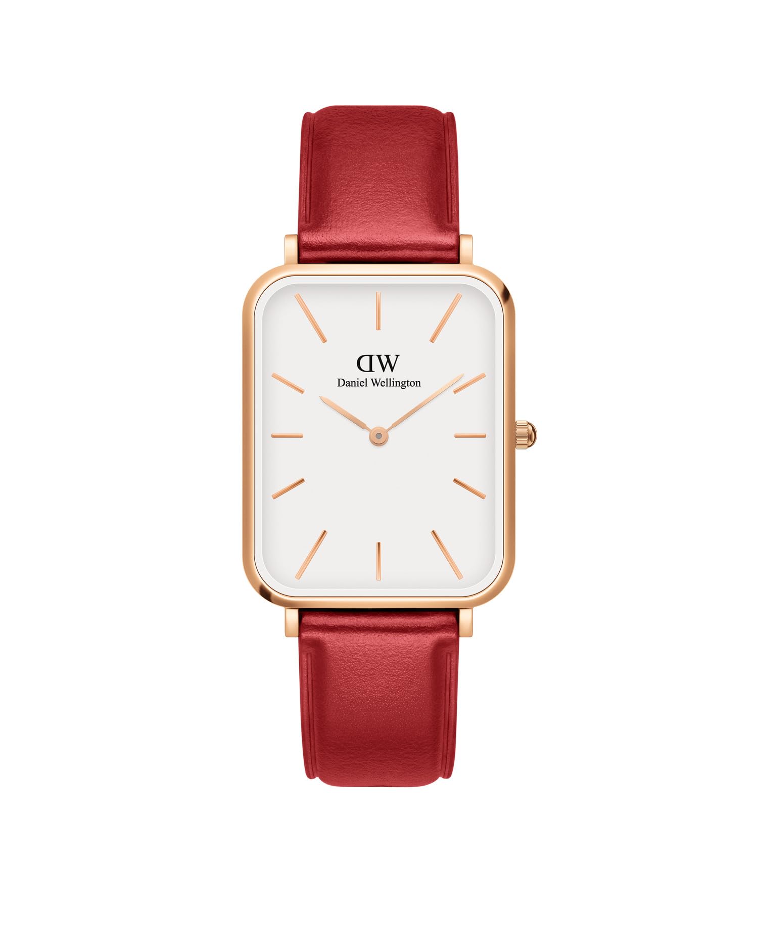Daniel Wellington Leather Quadro 29X36.5 White Dial Analogue Women Watch, Red Band (B0CCDDV2V4) Amazon Price History, Amazon Price Tracker