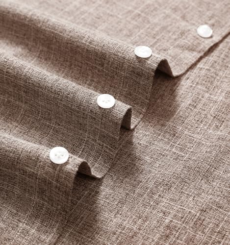 Men's Short Sleeve Button Down Shirt Cuban Collar Anti-Wrinkle Shirt Casual Summer Beach Shirt4