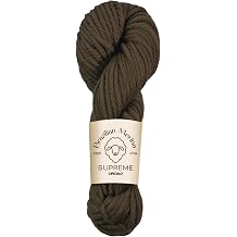 CIRCULO Supreme Merino Wool Yarn - 100% Brazilian Merino - Washable, Soft, Warm, and Luxurious - Perfect for Knitting & Crochet - Chunky - 73yds / 3.52oz 7004 - Mocha