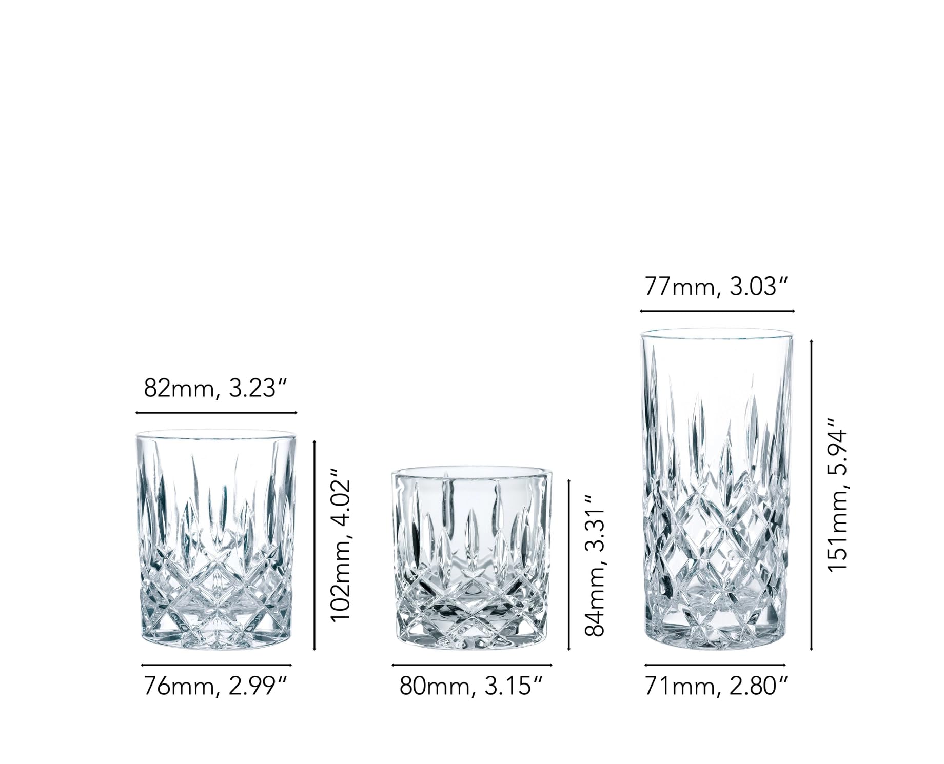 Spiegelau & Nachtmann 101764 Noblesse Becher Set 18tlg. Z106785 Klar