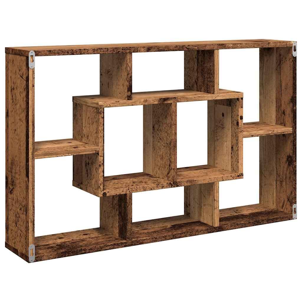 Generico Scaffale a Parete Legno Antico 85x16x52,5 cm Legno Multistrato,Marrone,9.42kg,857013