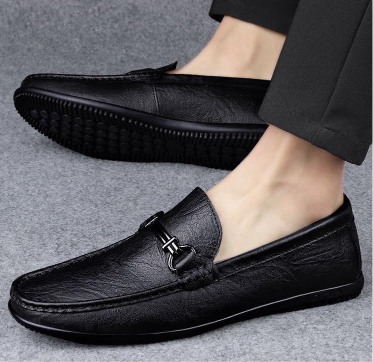 Men's Fashion Patent Leather Dress Shoes Slip On Pointed Toe Derbys Classic Formal Business Shoes Wedding Office Oxford Shoes for Men4