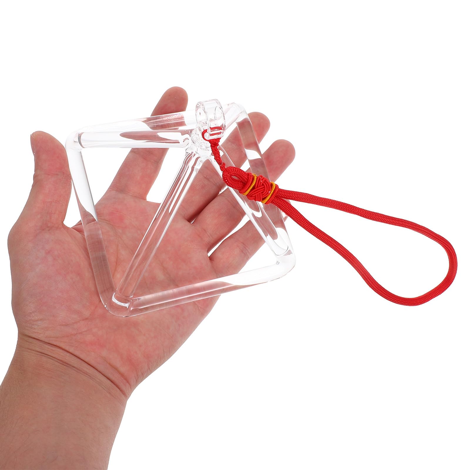 Piramide Cantastorie in Cristallo da 4 Pollici con Mazzuolo per Terapia del Suono, Campana Tibetana per Meditazione e Yoga, Strumento Piramidale per Adulti con Suono Armonico