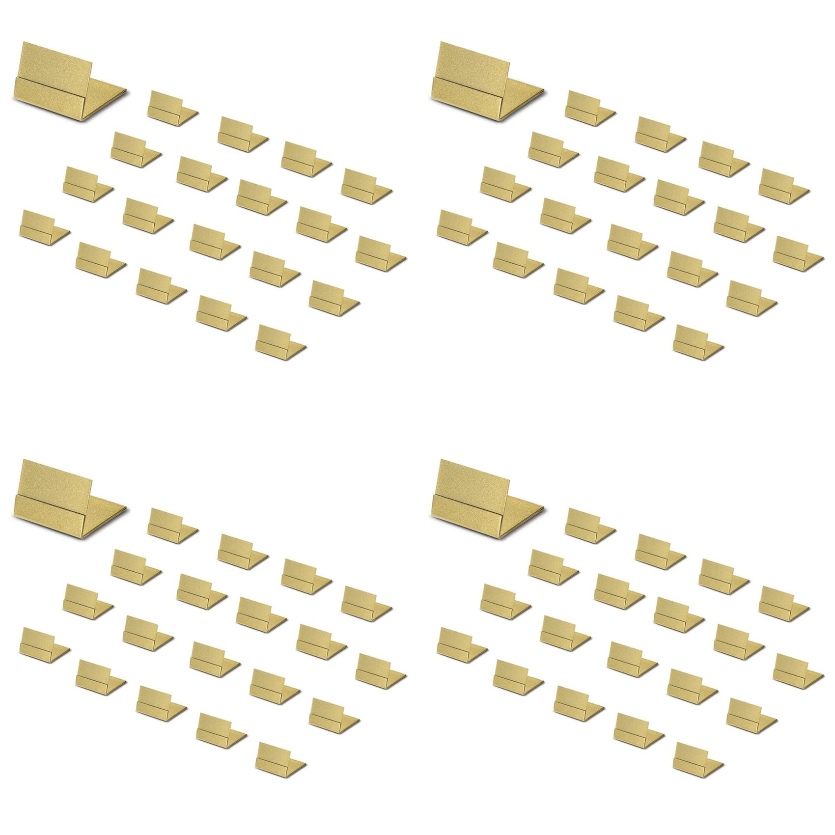 Jnchdghwa Gold Table Number Holders,80 Pack Metal Place Card Stands & Picture Holders - Ideal for Weddingsand Parties