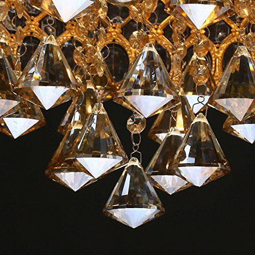Lightinthebox Modern Crystal Chandelier Gold Flush Mount Ceiling Light Luxury Crystal Drum Chandelier Diamond Shade Ceiling Light For Bedroom Living Room Dining Room Hallway Entery #TOP4