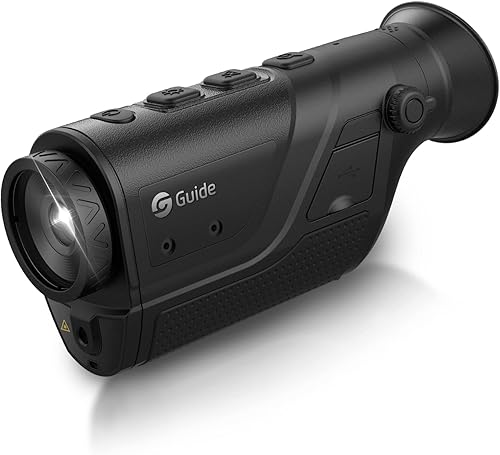 Guide Sensmart TD210 Monocular de imágenes térmicas, lente focal de 0.394 in, telescopio infrarrojo de visión nocturna de 256 x 156 (50 Hz) con
