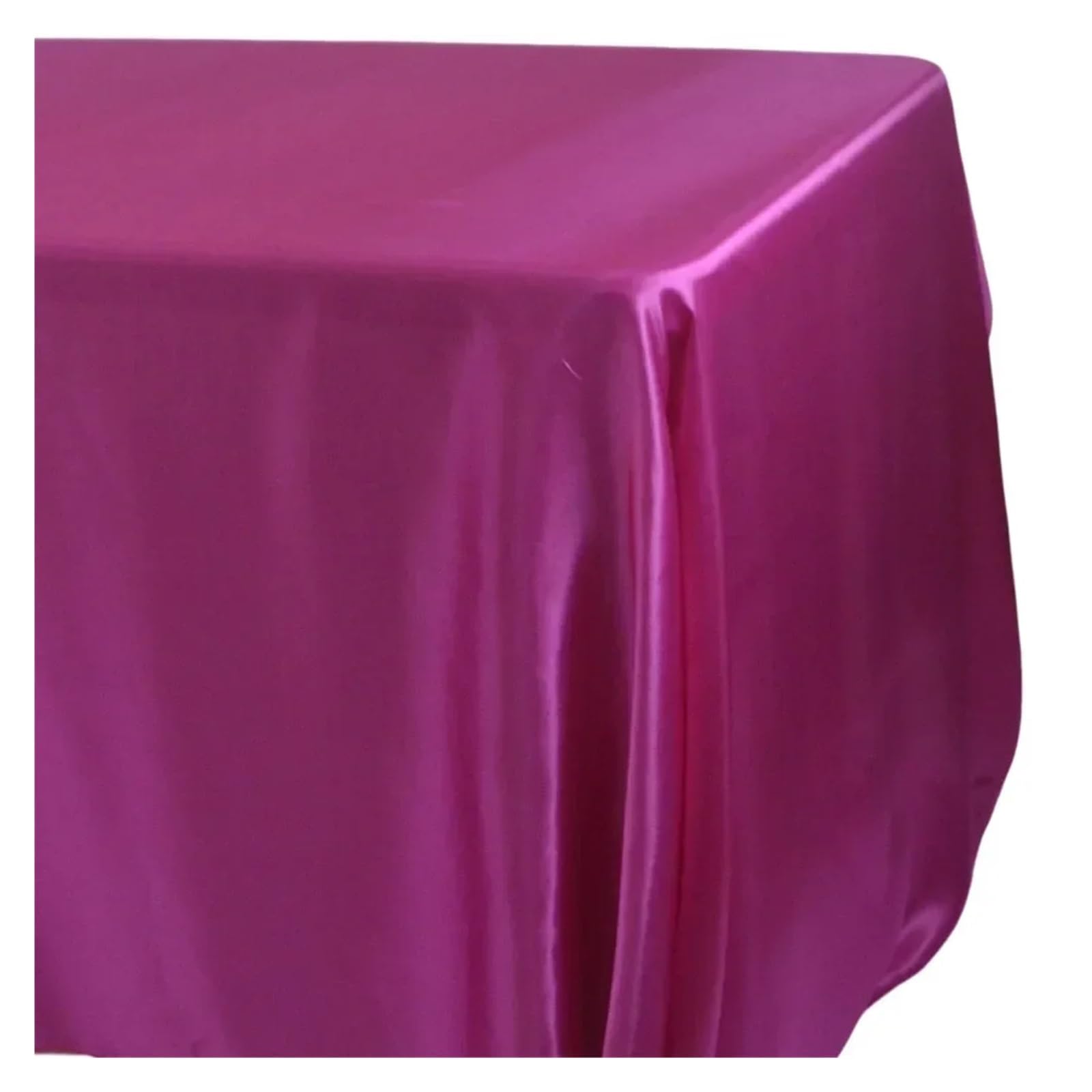 LOPJGGYF 145x180cm Rectangle Satin Tablecloth Overlays Wedding Mariage Party Decoration Restaurant Dining/Coffee Table Cloth for Wedding Banquet Party Events(Plum,145x180cm-57x71inch)