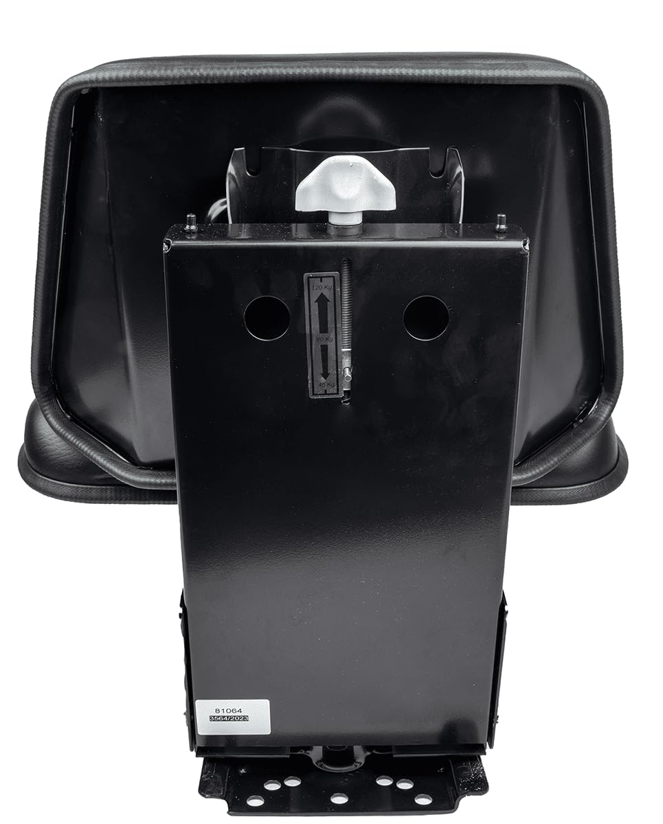 Sedile Trattore Ama Sky Nero Molleggio Regolabile 510 mm