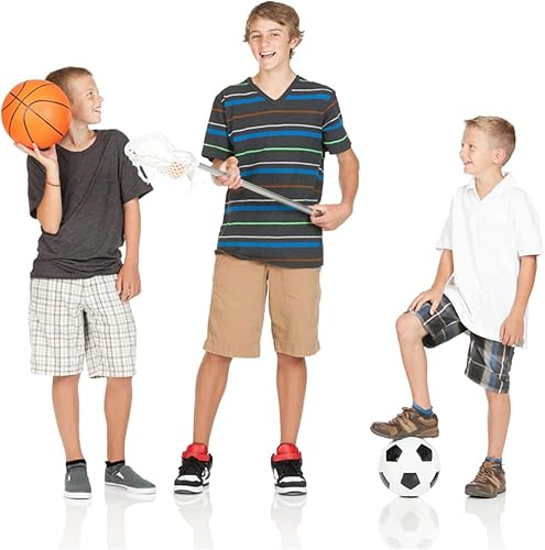 Vista 6 de ZERULETS Calcetines para niños y niñas, tobillos, atléticos, a rayas, con lengüeta en el talón, no visibles, calcetines de corte bajo, 12 pares de 1