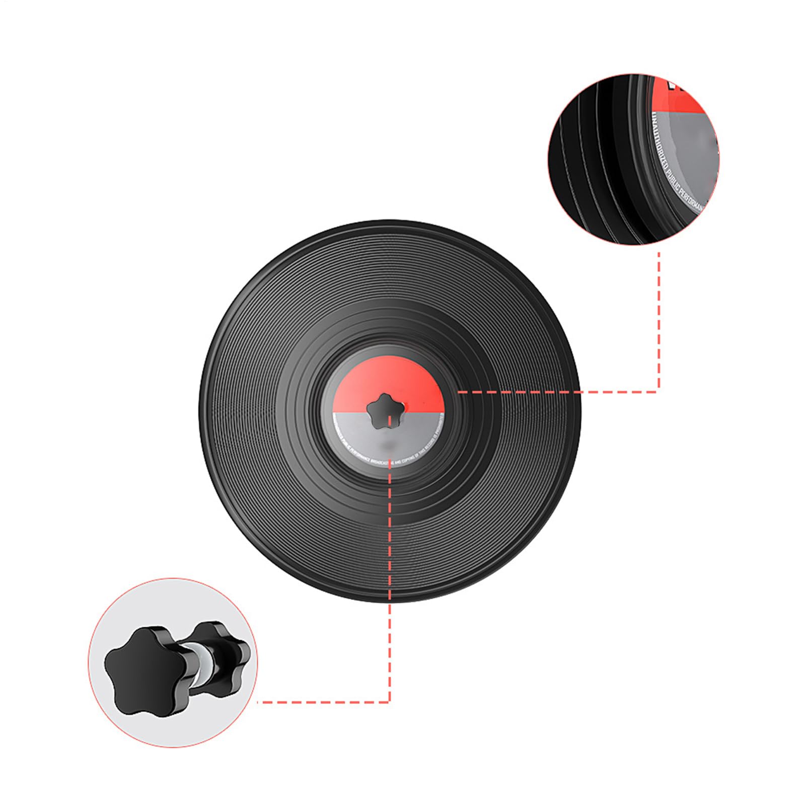Étiquette de nettoyage pour disques vinyles