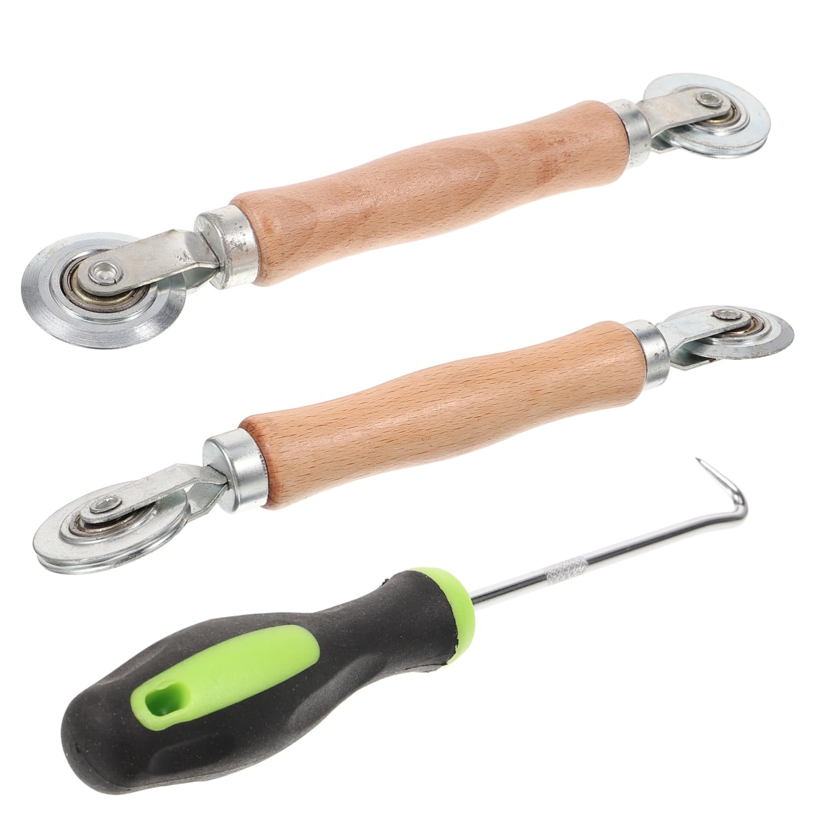 NUOBESTY 5 Sätze Reparaturwerkzeuge Für Bildschirm Hilfe Fenster Spline Handhaben Bausatz Bildschirmtürwalze Werkzeug Für Fliegengittertüren Bildschirmreparatur Rostfreier Stahl 3 Stück * 5