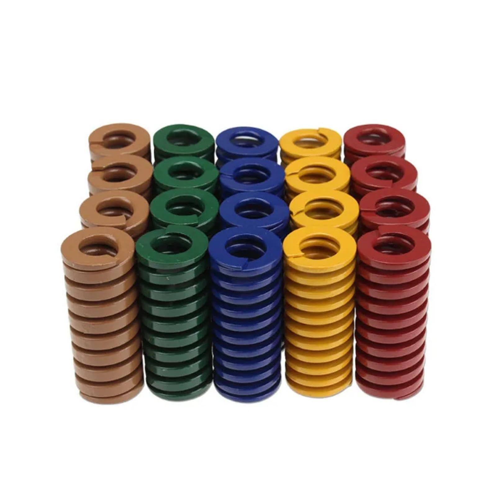 4 pz Molle di stampo compressione stampata a spirale durevoli diametro esterno 16 mm interno 8 mm lunghezza 20-55 mm (16 x 8 x 35 mm, rosso)