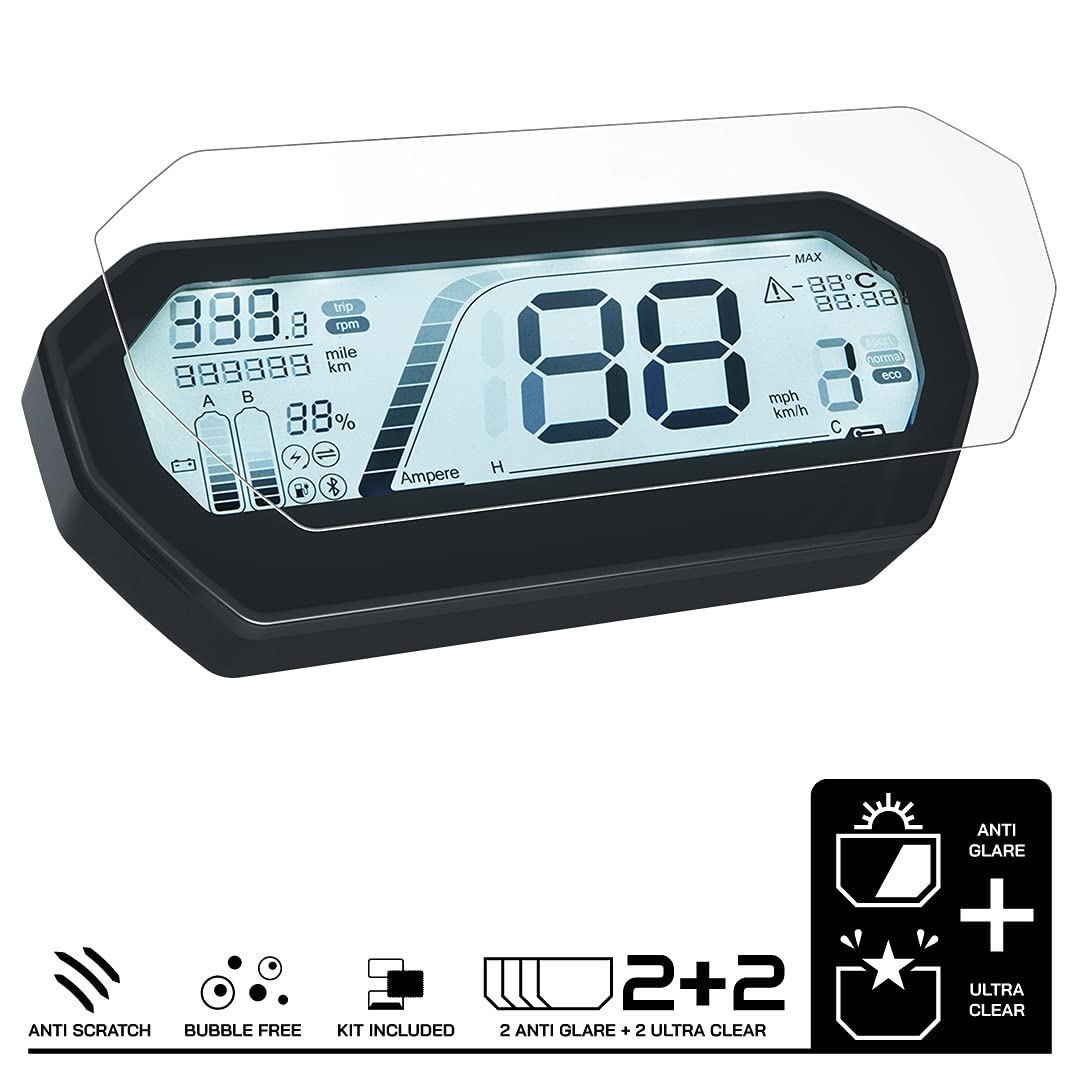 Speedo Angels Proteggi Schermo Per BMW F750GS / F850GS (2018+) - Kit 4 Pezzi: 2 Ultra Trasparenti E 2 Anti Riflesso - Antigraffio E Facile Installazione - 5