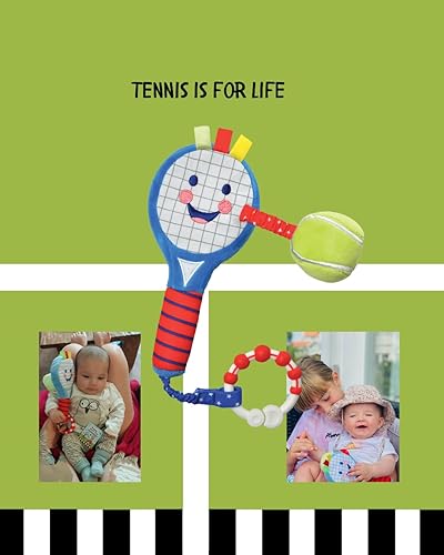 Miniatura 5 de Raqueta de tenis para bebés  Raqueta de tenis sensorial de felpa suave para bebés