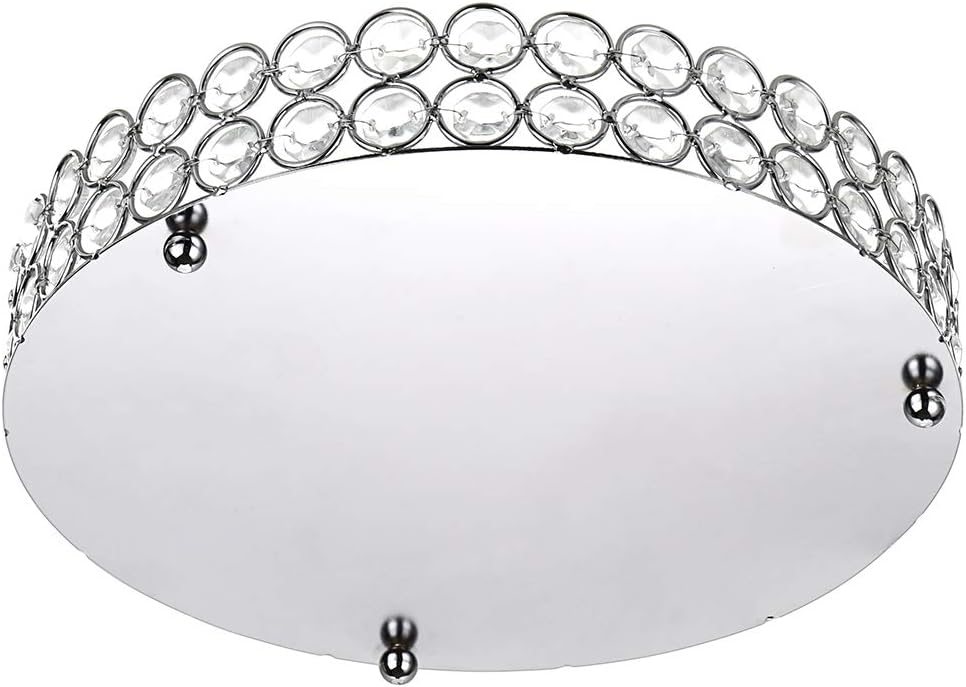 Hipiwe Crystal Make up Tray, Mirror Perfume Tray Bathroom Storage Trays Jewelry Trinket Trays Vanity Cosmetic Organizer Home Decor, Birthday Gift for Women(Round 9.8 Inch)