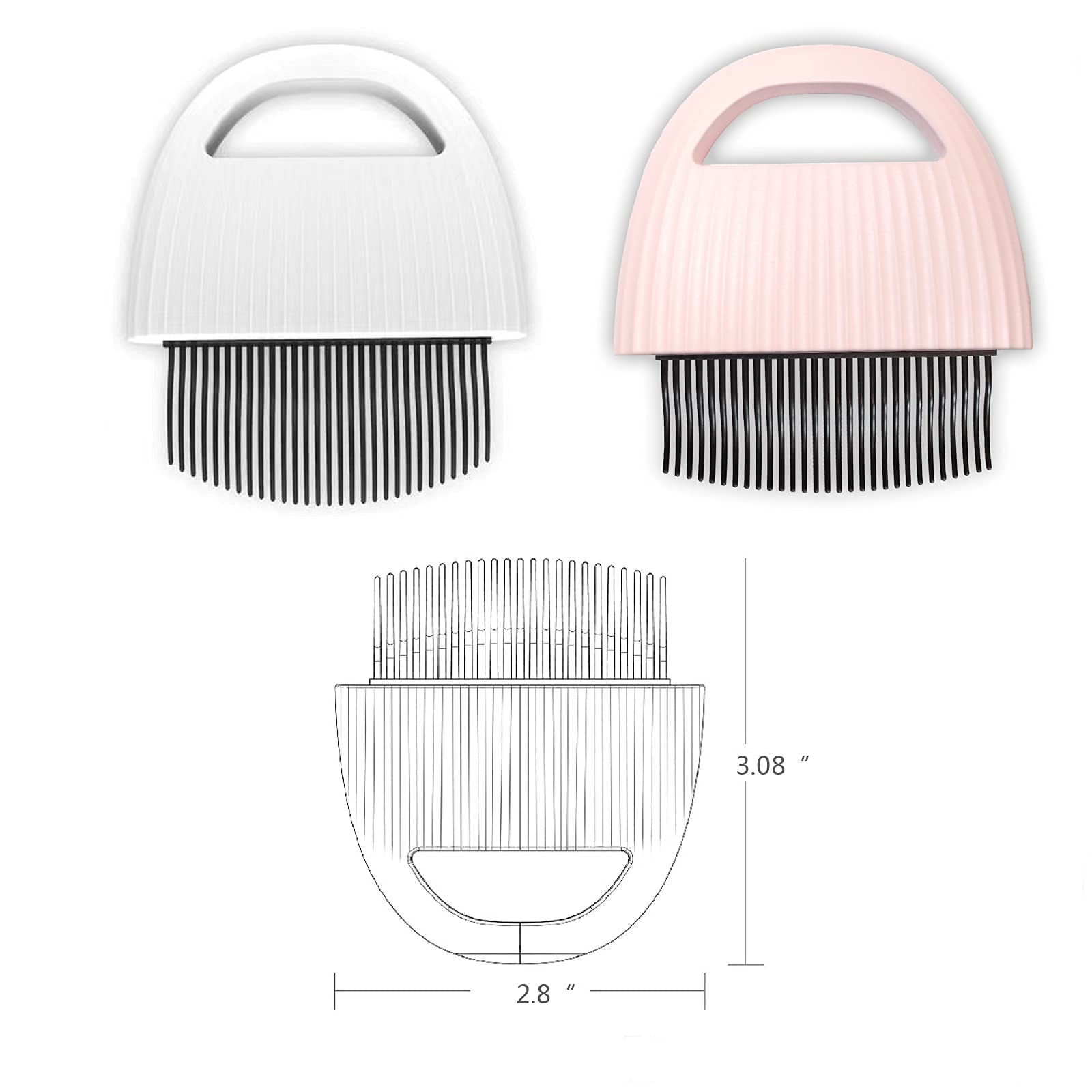 Zemat Cat Brush, Pet Massage Comb, Used To Remove Tangled Fluffy Loose Hair-Suitable For Cat/Dog/Rabbit Pet Hair Removal (White)