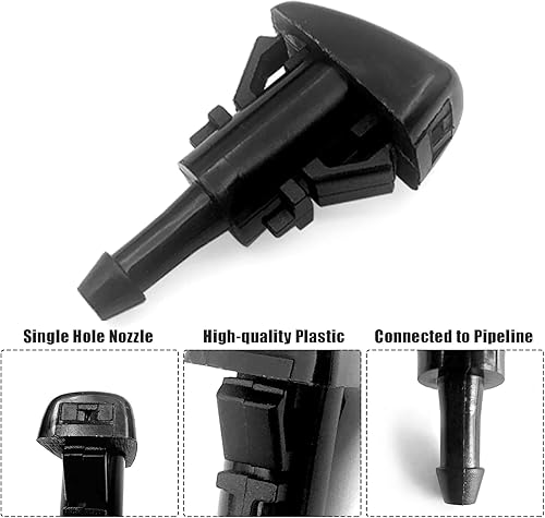 Miniatura 3 de Kit de manguera de lavado de parabrisas manguera de líquido de arandela de 5 M  12 conectores de manguera 2 boquillas de ventilador  2 juntas de
