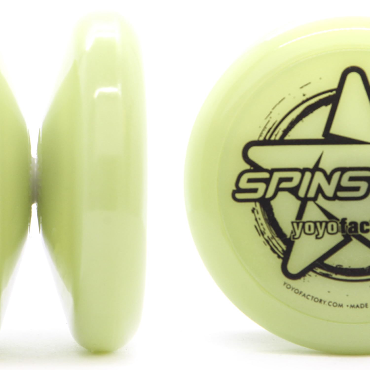 YoyoFactory SPINSTAR LED Yo-yo - VERT (Illumine Yoyo, Idéal Pour les débutants, Ficelle Et Batteries Incluses, Jeu Yoyo Moderne, Freestyle Yoyoing Tricks