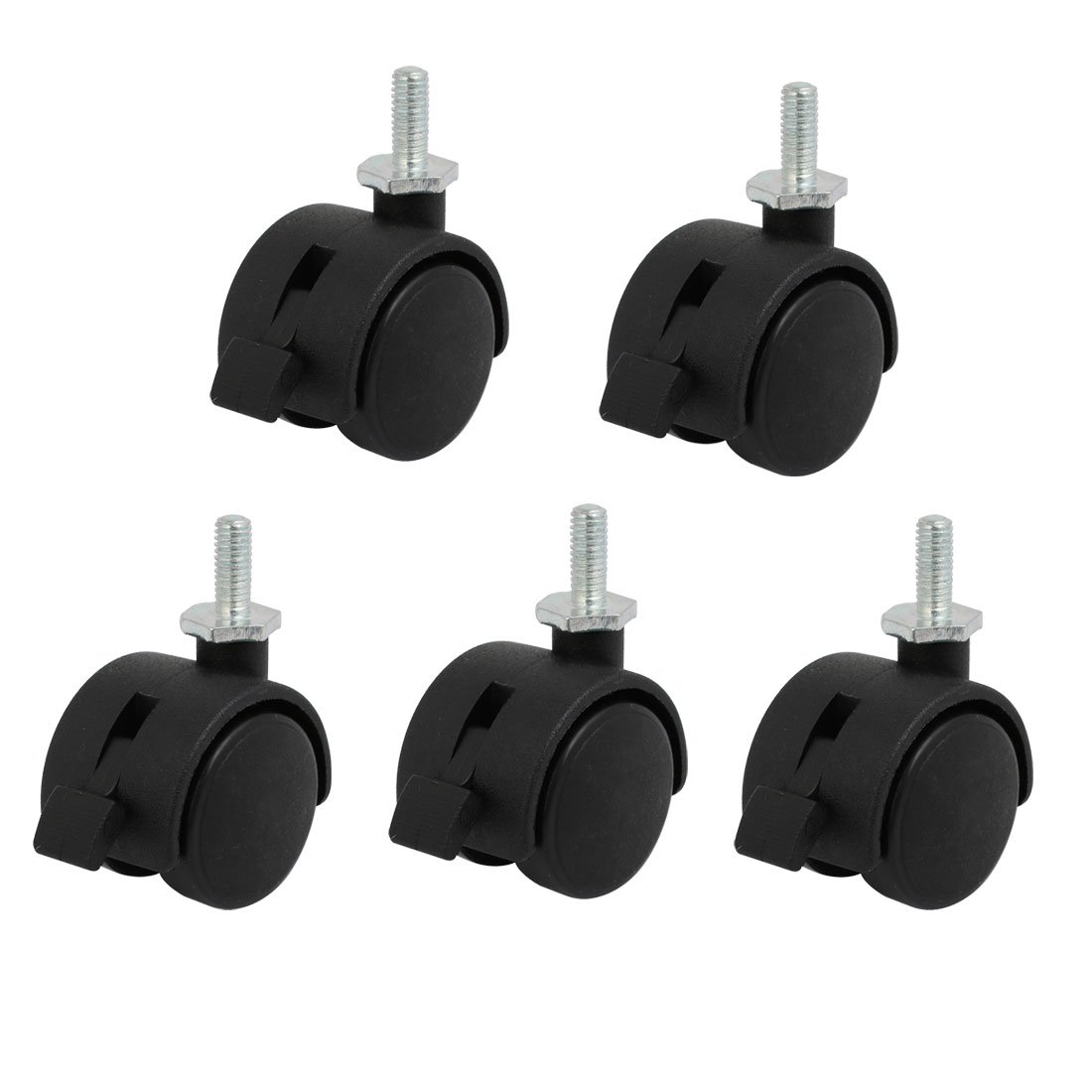 4x Sourcing Map Kugelrollen Mit Bremse – 5,1 Cm, Gewindestiel, 360° Drehbar – Für Möbel In Bronzefarben