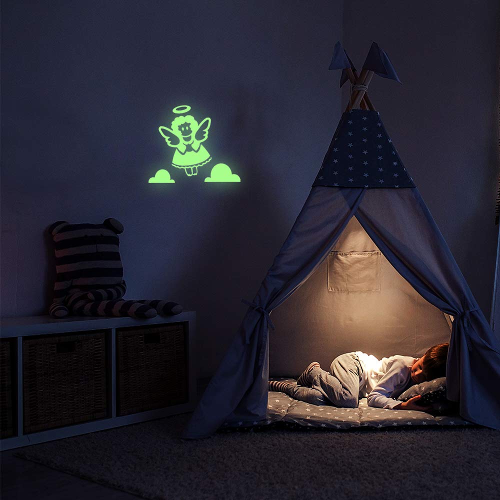 Ambiance Sticker Children's Glow in The Dark Angel 25 x 20 cm, Angel2, 25x20 - Image 3