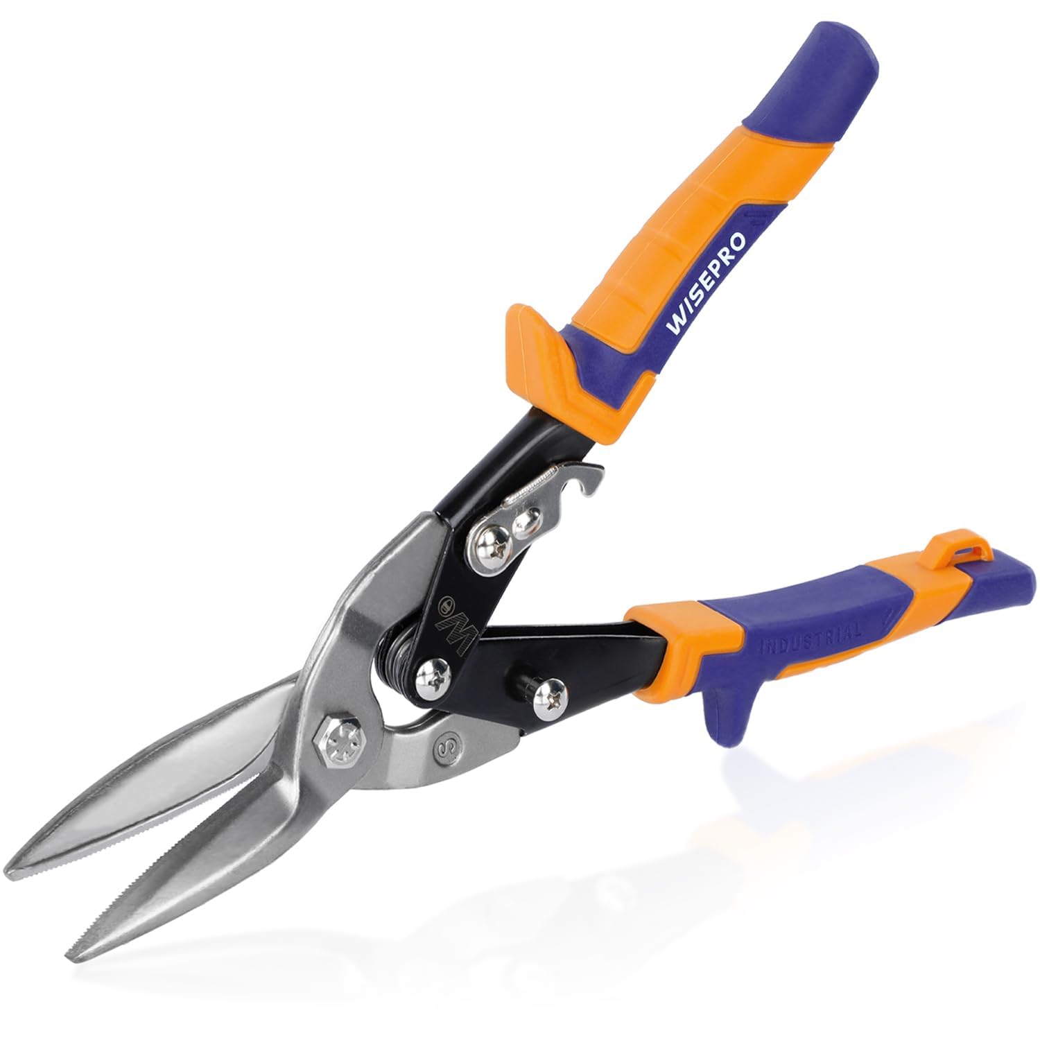 12'' Heavy Duty Aviation Snips, Lead Snips Straight Cut,Compound Metal Cutter for Cutting Sheet Metal, Aluminum, Sheet UPVC, Wire Mesh,Copper, and Plastic