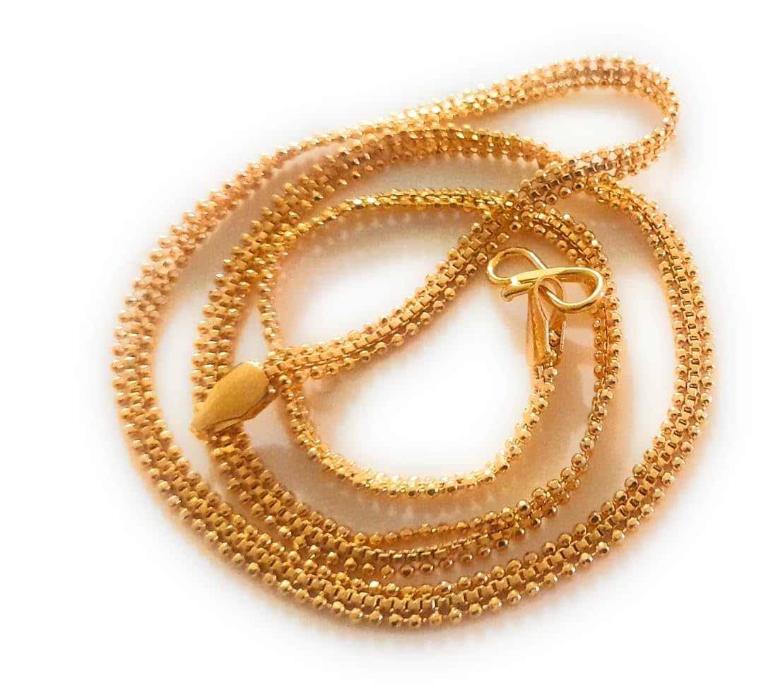 Lallantika [30] Copper 1 gram gold jewellery necklace[21inch] neck chain artificial fashion stylish imitation long chain for men and women like gold fashion chains (B0DG1VTKR5) Amazon Price History, Amazon Price Tracker