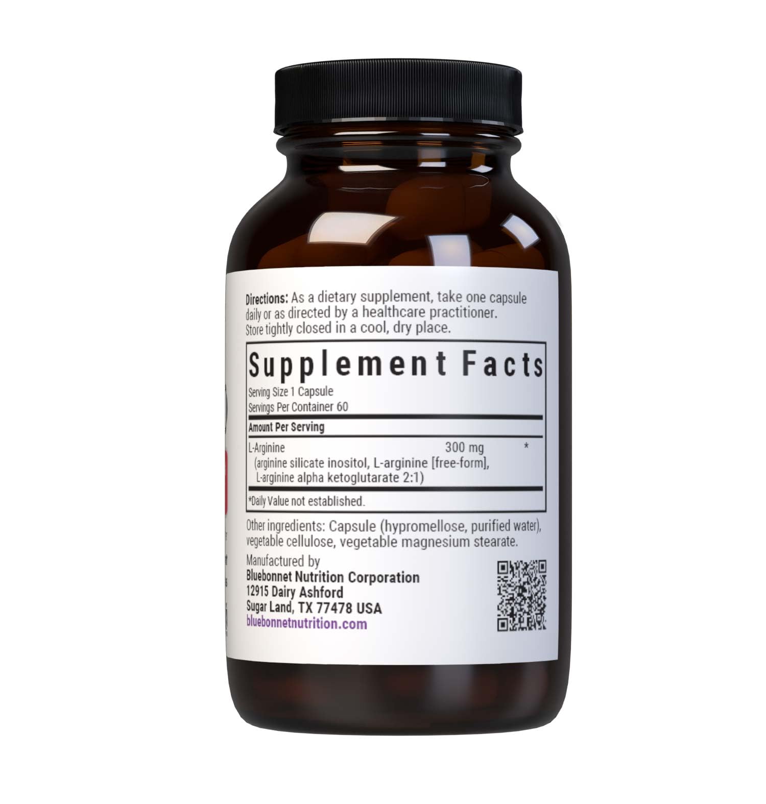 Bluebonnet Nutrition Intimate Essentials Nitro, L-Arginine, Sexual Arousal Support*, for Him & Her, Soy-Free, Gluten-Free, Vegan, 60 Vegetable Capsules