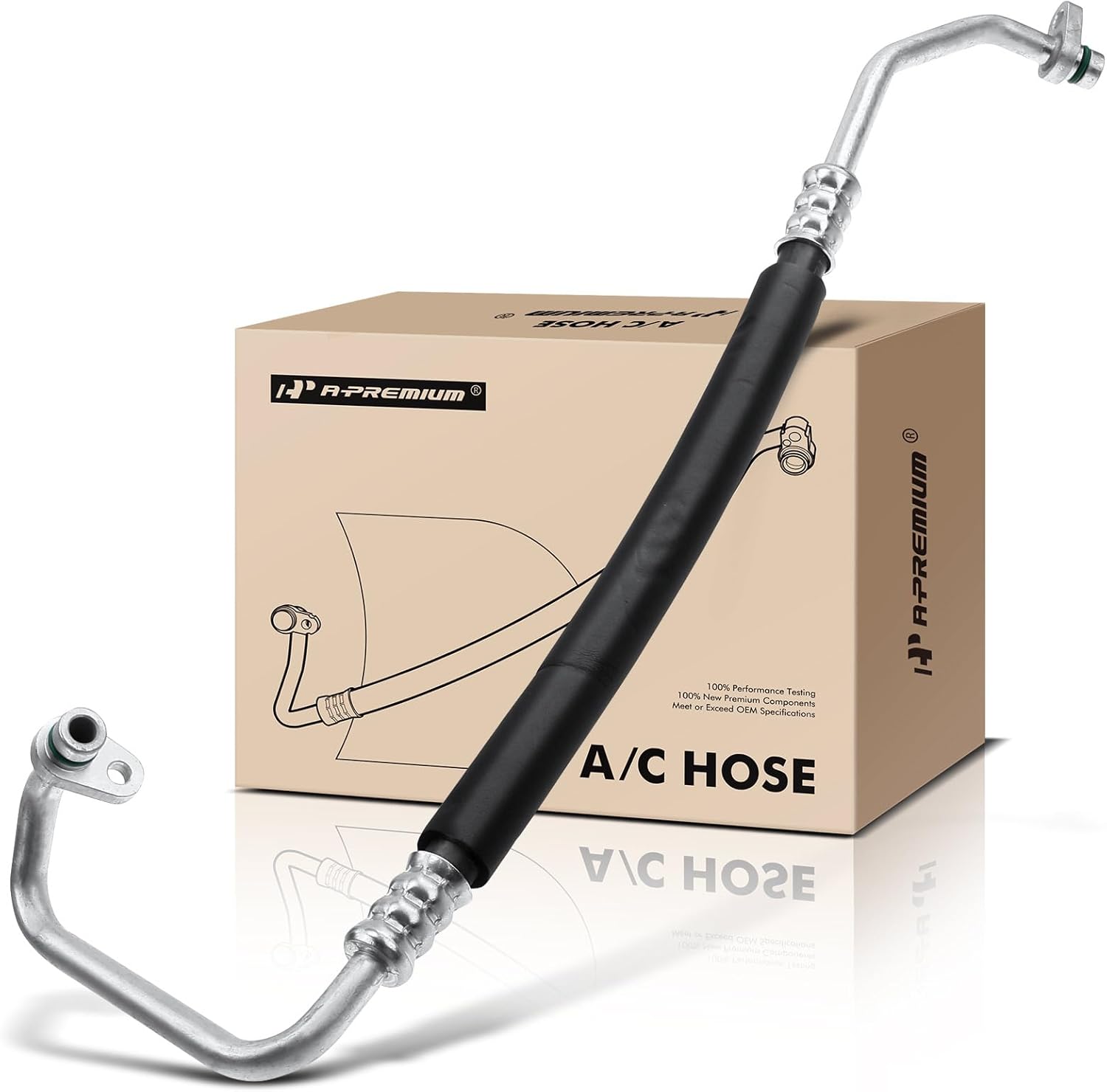 A-Premium A/C Discharge Line Hose Assembly Compatible with Nissan Rogue 2008-2013, Rogue Select 2014-2015, L4 2.5L, Gas, Compressor to Condenser