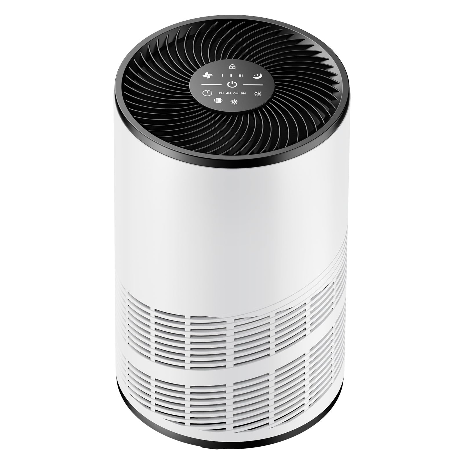 DUMOS Air Purifiers for Home Bedroom with a 3-in-1 HEPA Built-in Filter, Covers up to 1200 ft², True H13 Air Cleaner with Quiet Sleep Mode for Large Room, Removing Odor Smoke Dust Pet Dander White