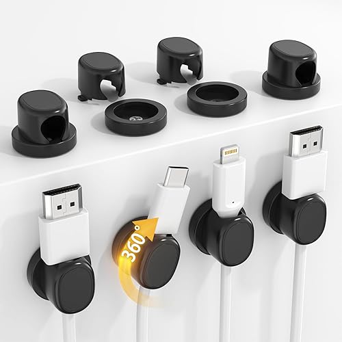 Clips de luz de Navidad, ganchos para tira de luces al aire libre con tornillos y adhesivo, soportes para cables resistentes a la intemperie para