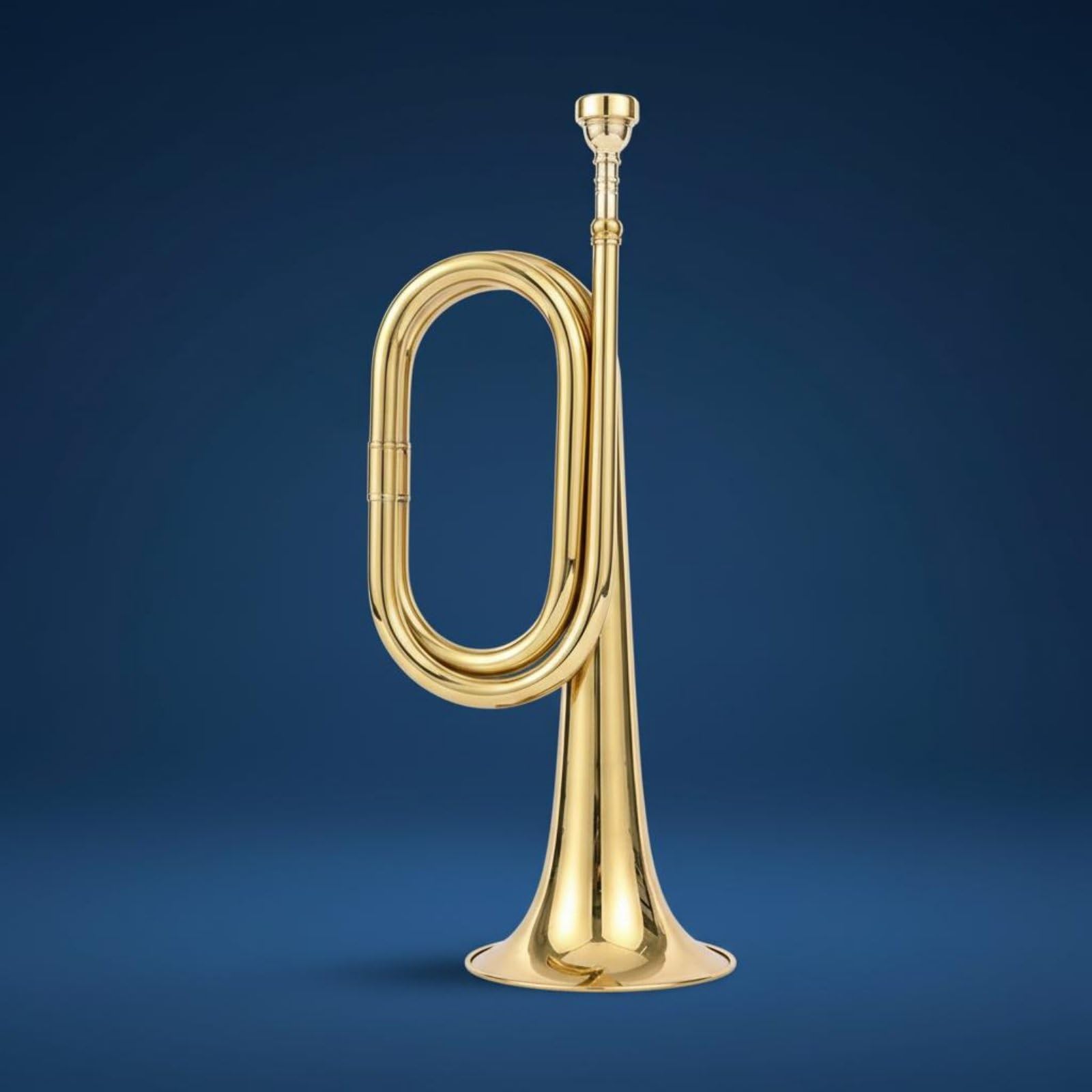 Tromba da Segnali Suono Potente Strumento a Fiato Militare Design Classico Strumento a Fiato in Ottone per Principianti, Studenti, Lezioni di Musica, Grande, Easy-blow Mp