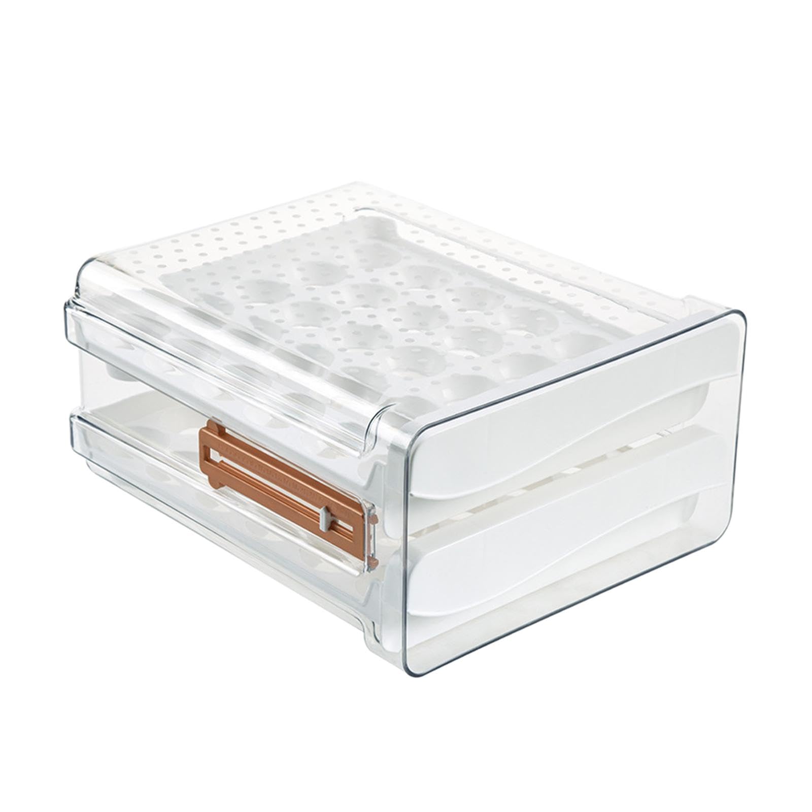 Conteneur de stockage d'œufs transparent type tiroir empilable 40 œufs