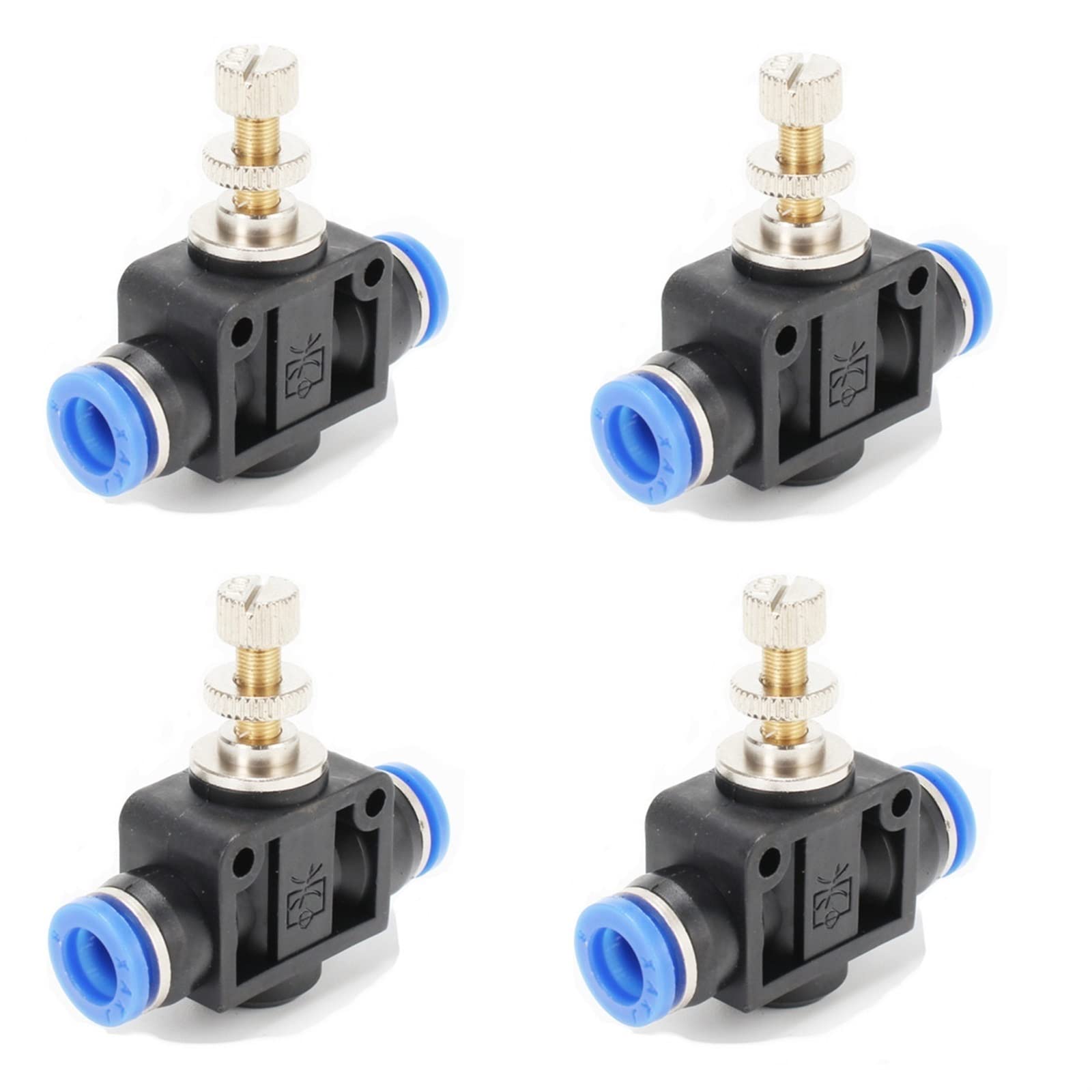 DOLUNTO 4 Piezas Conector de tubería de Ajuste neumático Aire Accesorios rápidos de Agua Empuje en la Manguera Golpe (Color : SA, Specification : 12mm)
