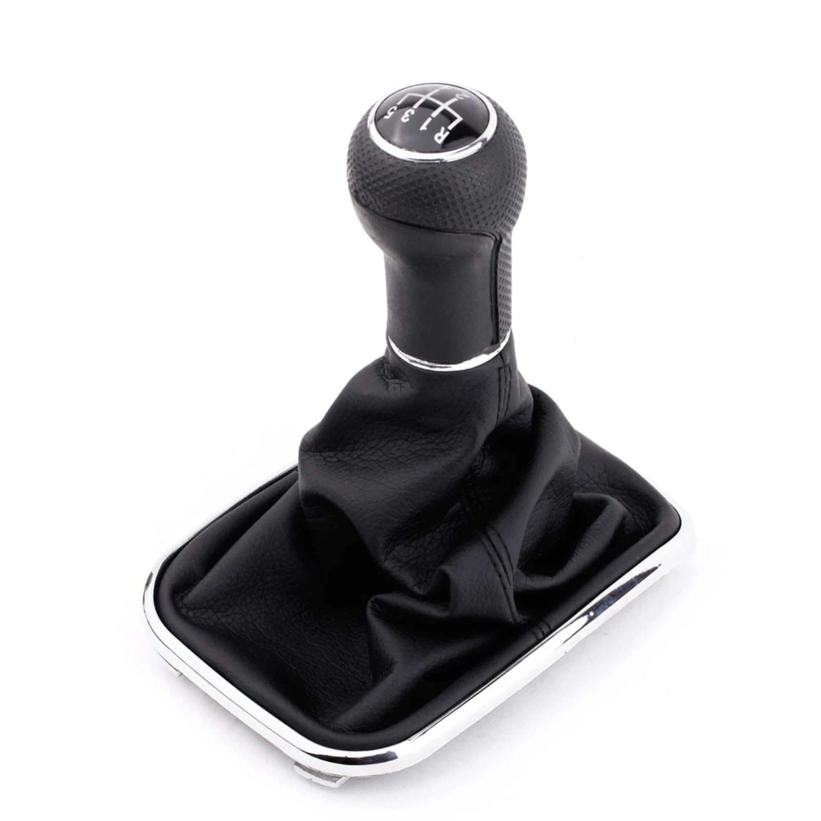 EHWLFVX Car Gear Shift for VW for Golf for Bora MK4 1999-2004 5 Speed Gear Shift Knob Gaitor Boot PU Leather