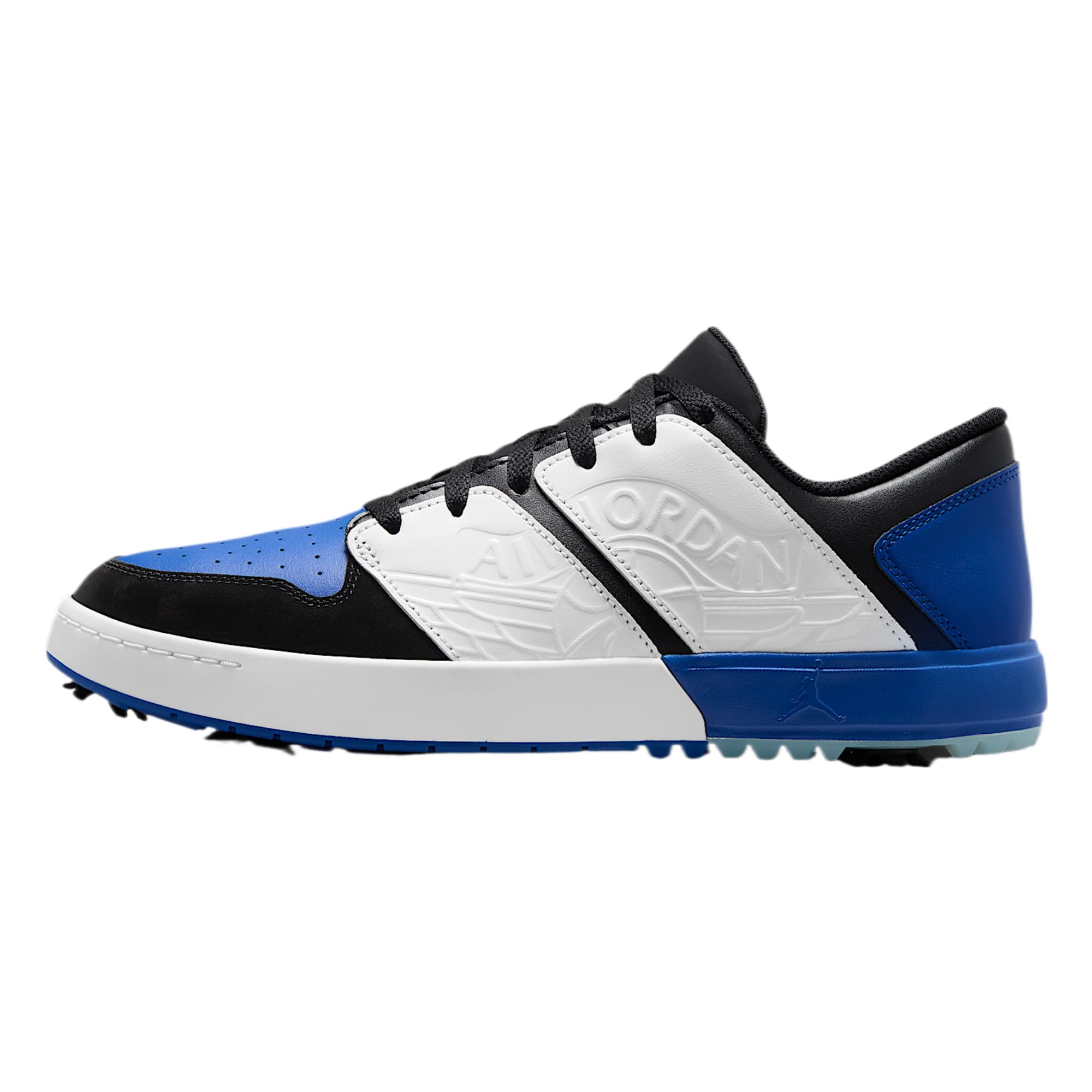 Jordan NU Retro 1 G Golf Shoes (Black/White/Sport Royal) Size 9.5