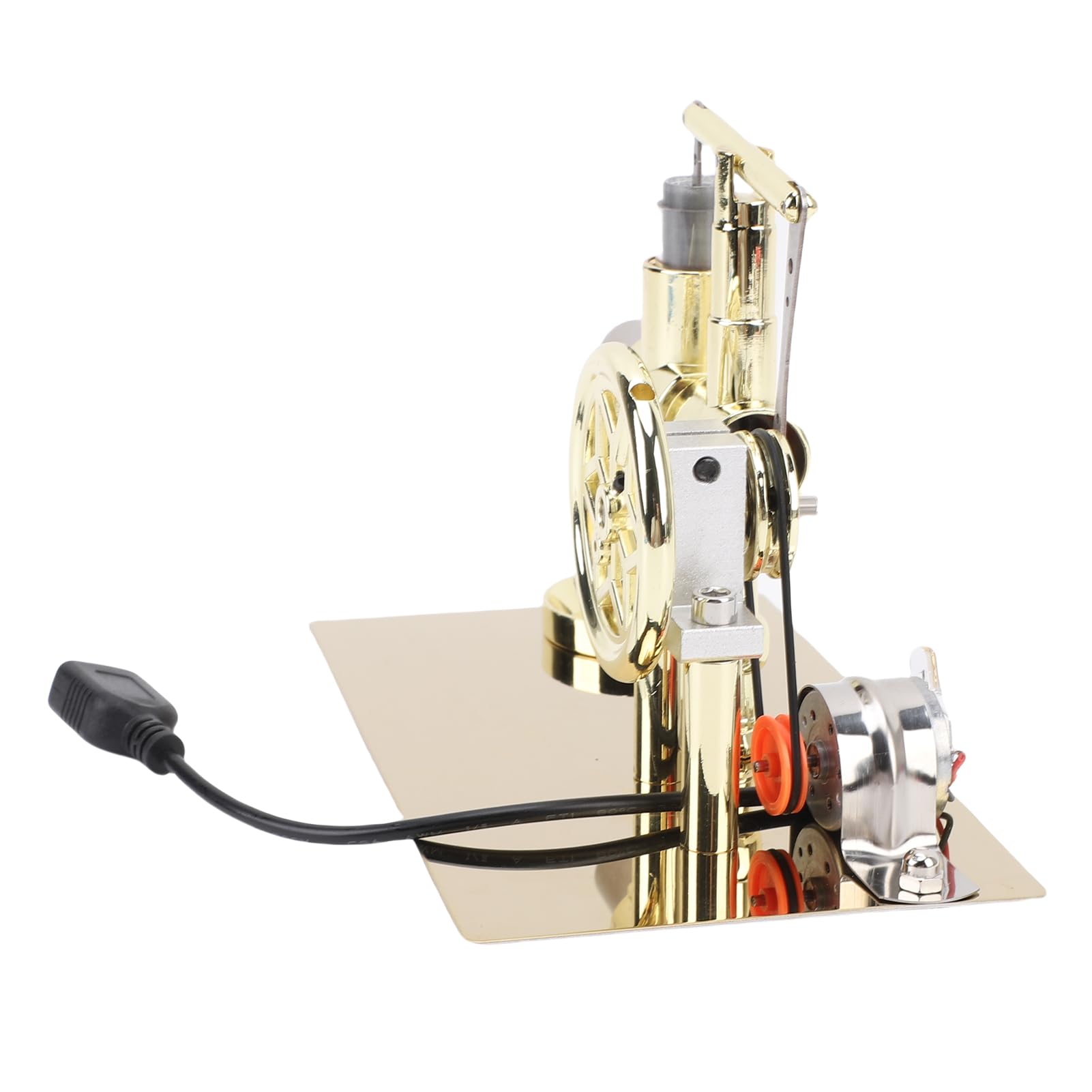 Tbest Modello di Motore Stirling con Luce LED Generatore di Calore Modello di Motore Kit Didattico per Adulti Giocattolo Educativo da Tavolo Modalità Stirling Principale del Corpo del di Materiale del