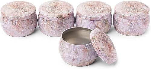 Miniatura 4 de Tarros de metal para velas con tapas recipientes de almacenamiento redondos 3 x 2 pulgadas 20 unidades