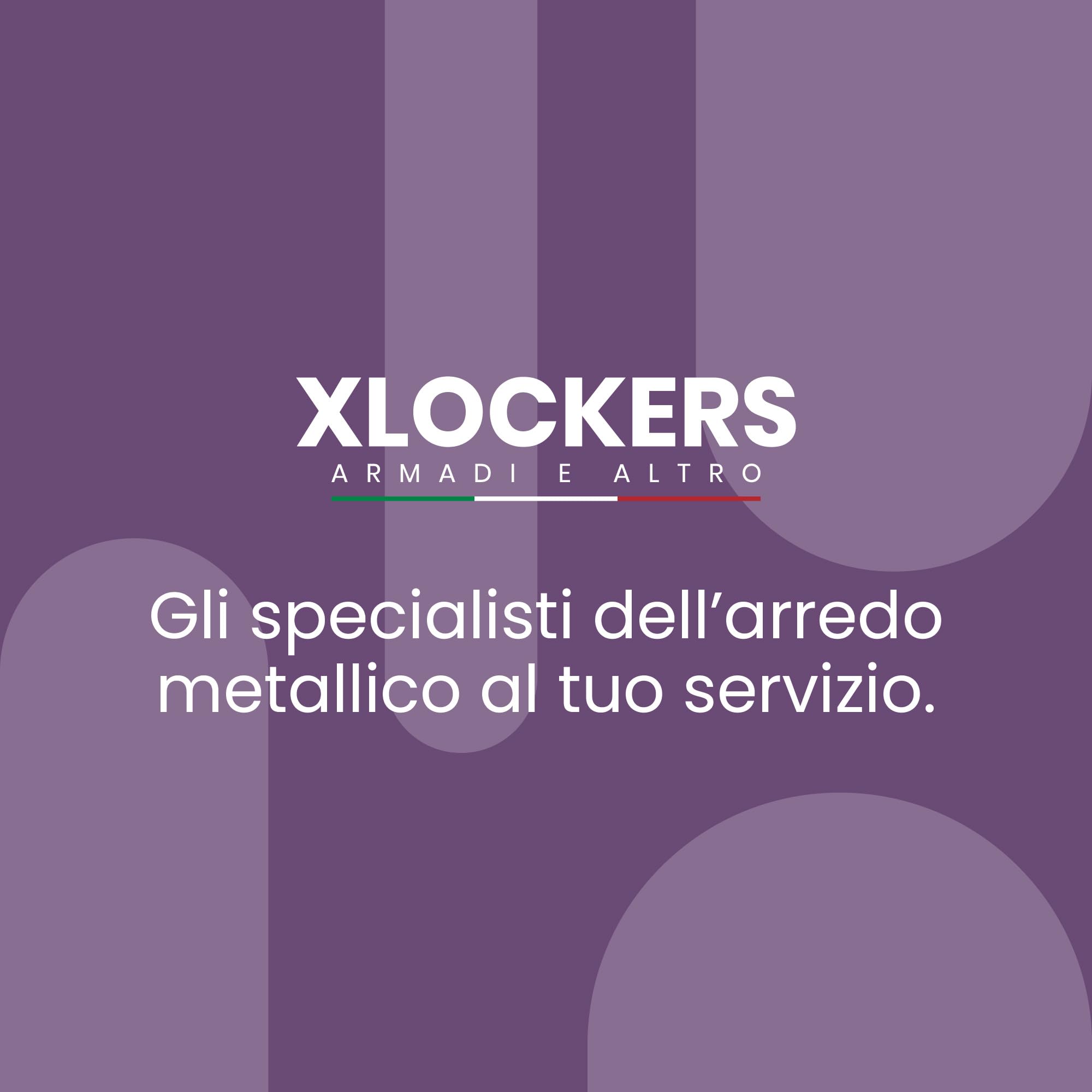 XLOCKERS Armadio Casellario in Metallo per Ufficio, Scuola, Palestra - 8 Posti Salvaspazio con Serratura e Chiave, Made in Italy, Grigio RAL 7035, 61,5x50x180 cm
